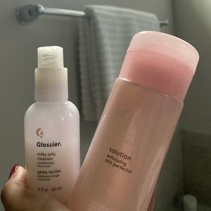 SOLD Glossier Solution and Milk Jelly Cleanser